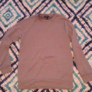 Gray crew neck sweatshirt